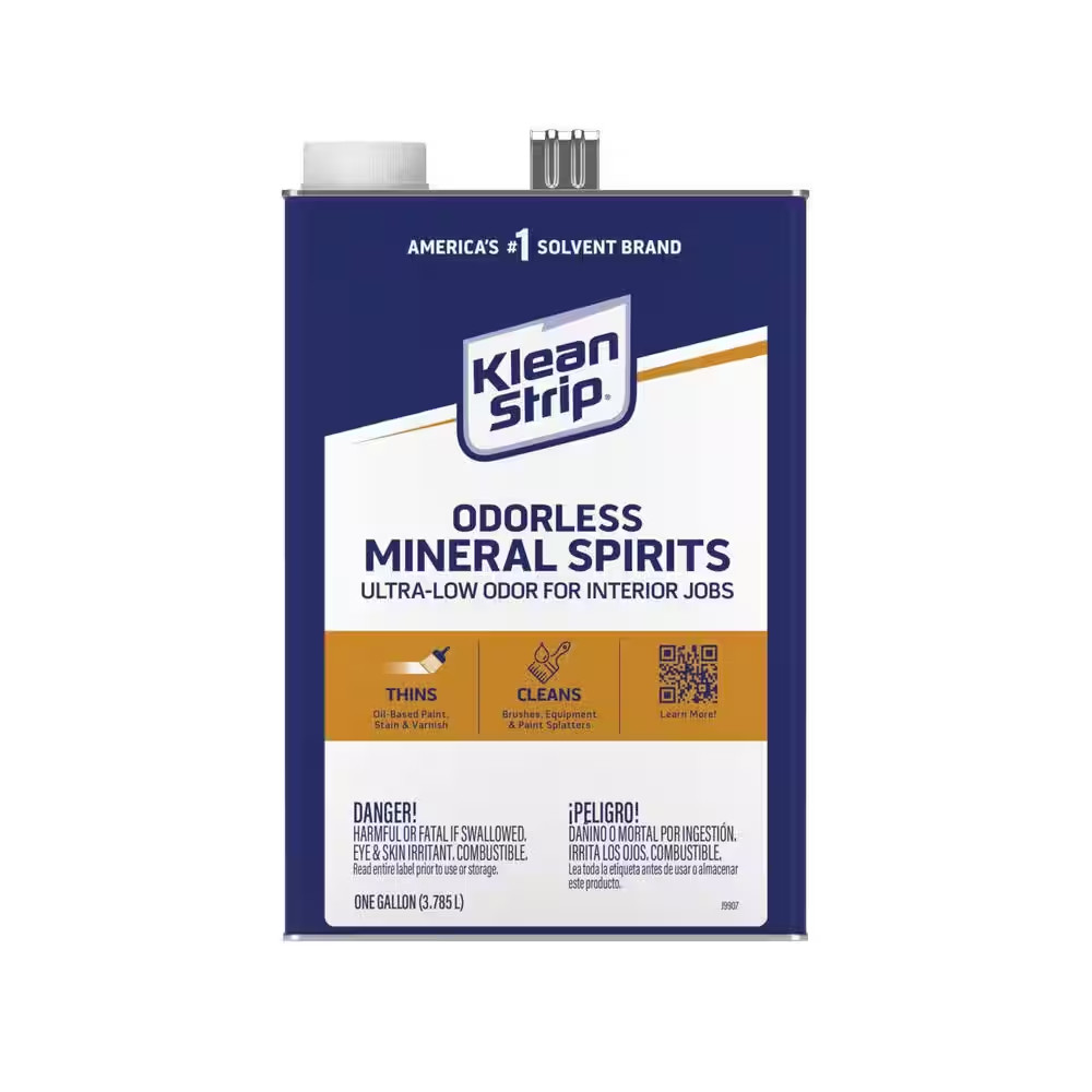 1 Gal. Odorless Mineral Spirits Thins Oil-Based Paint, Stain and Varnish