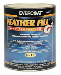 Fibre-Glass Evercoat FeatherFill G2, Gray, 1-Quart