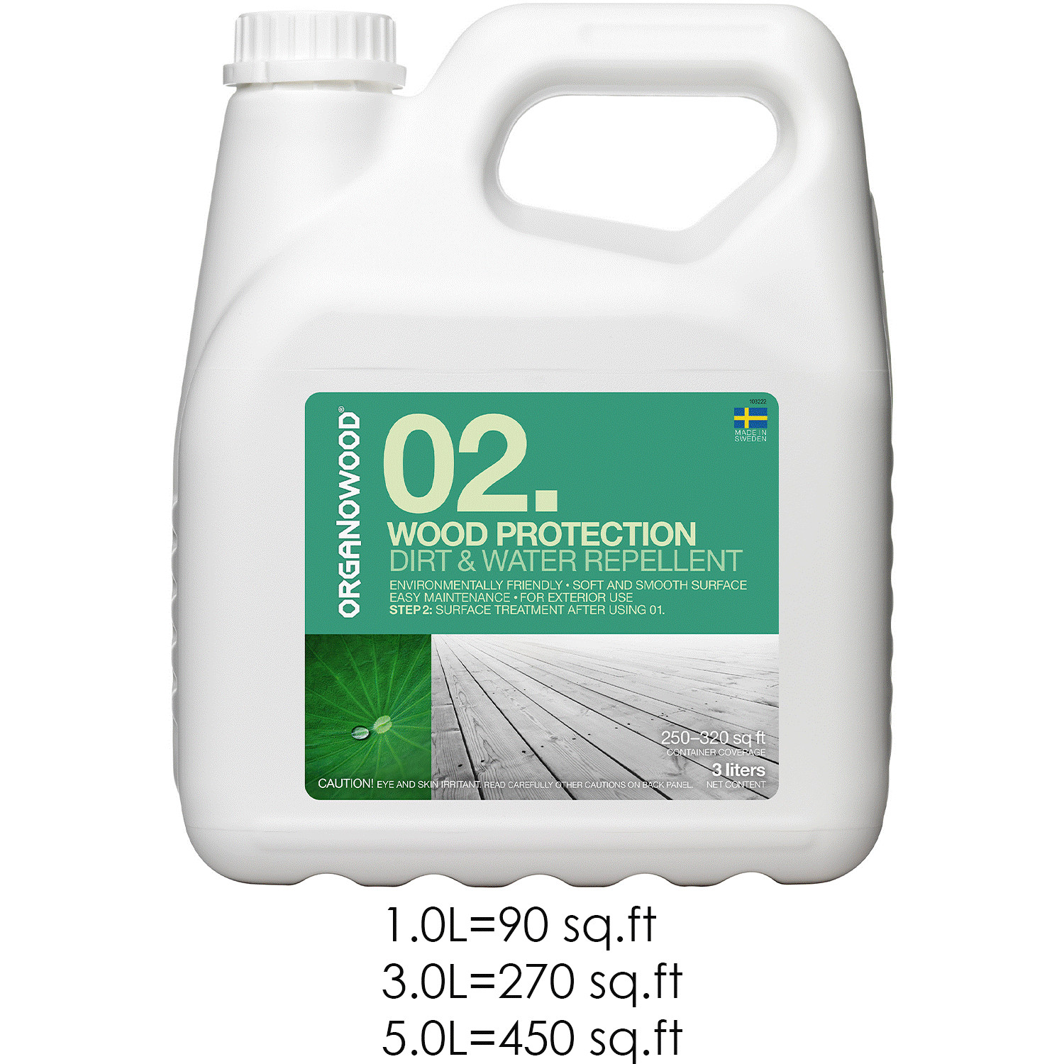 OrganoWood 02 Exterior Deck Wood Protection DIRT AND WATER REPELLENT Step 2