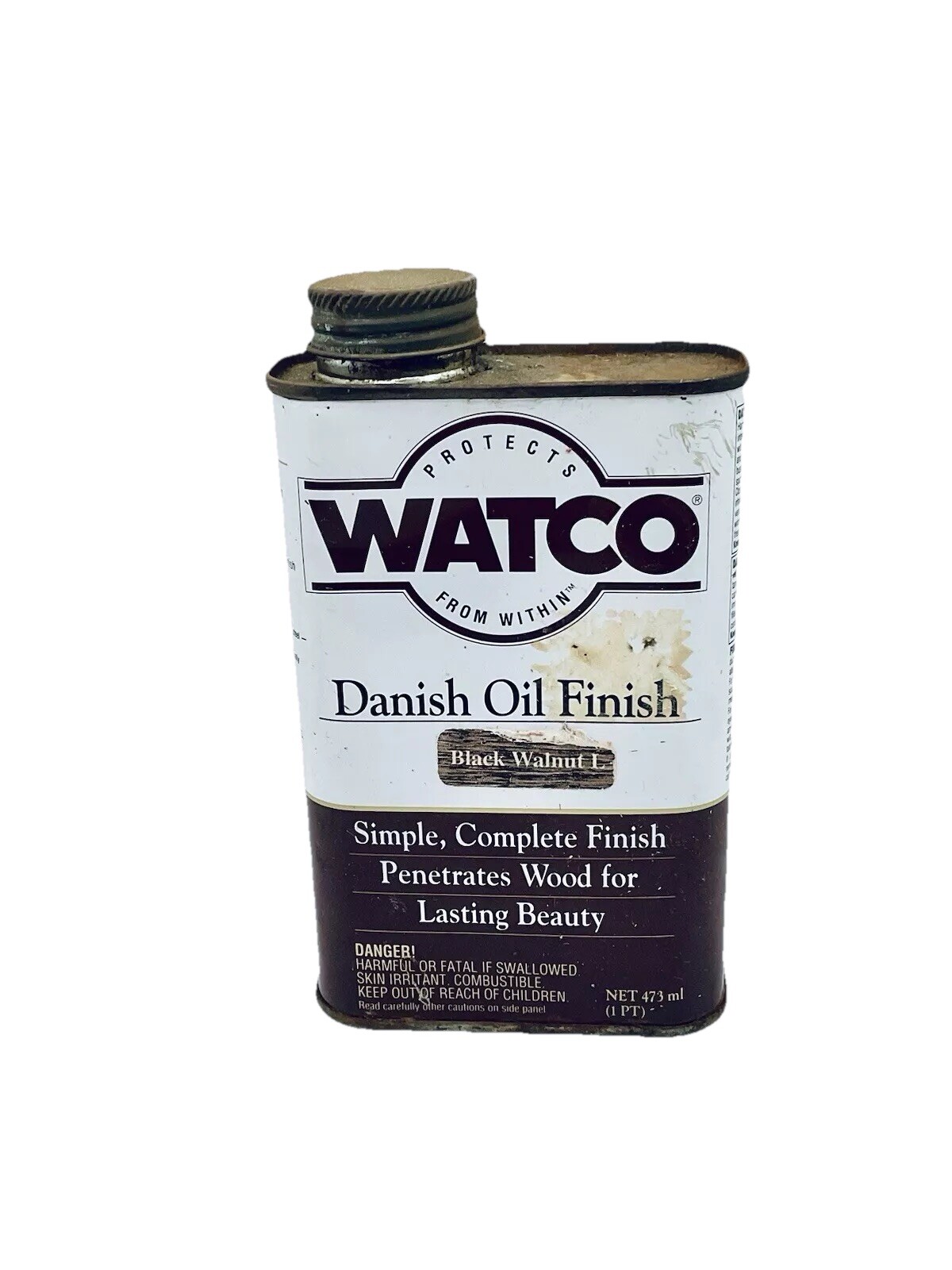 WATCO DANISH OIL FINISH by MINWAX BLACK WALNUT 473 ML – 1993 NEW OLD STOCK
