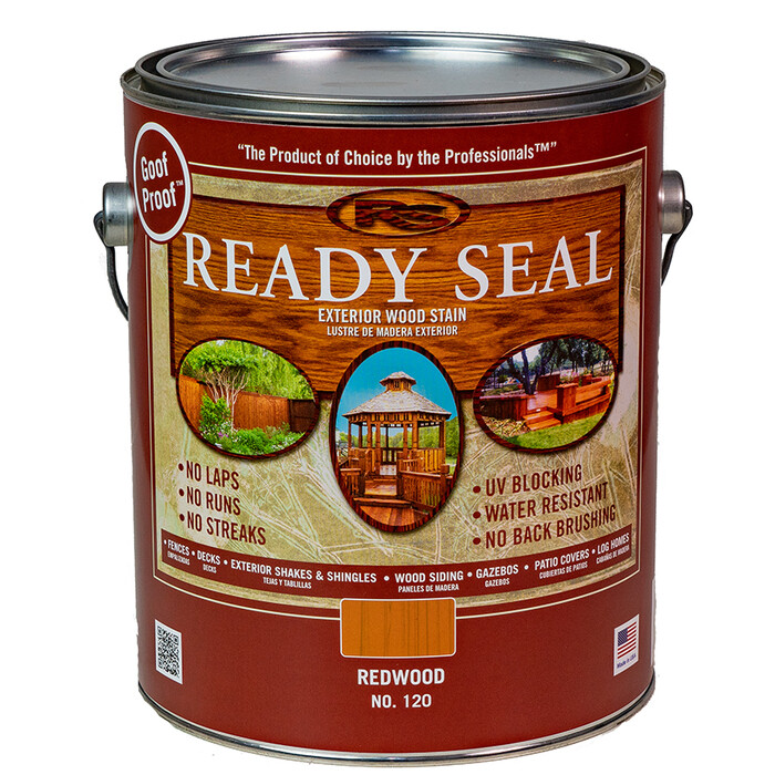 1 gal Ready Seal 120 Redwood Exterior Stain and Sealer For Wood