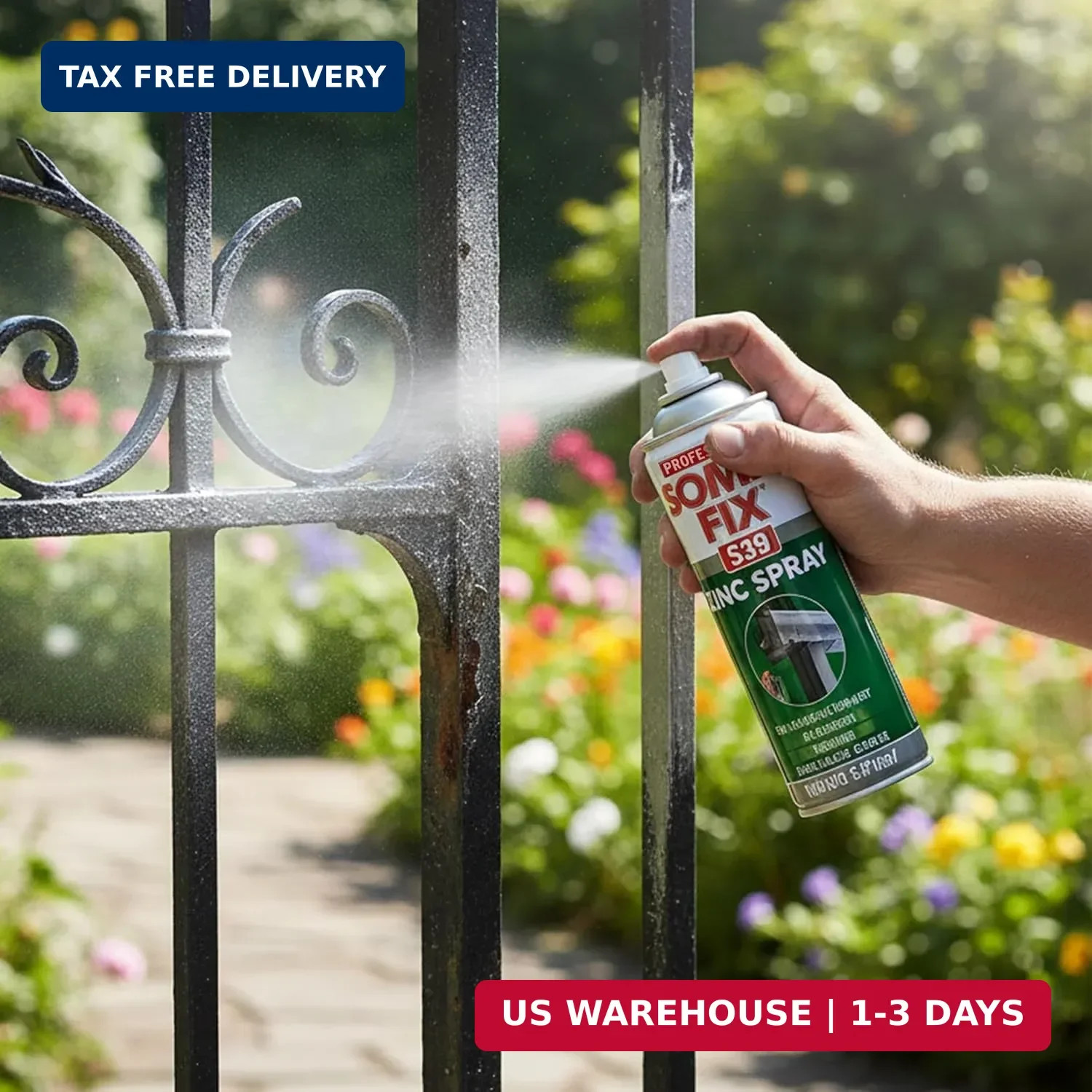 Cold Galvanizing Spray Paint – Metal Paint, Zinc Rich Anti Rust Coating, Bright