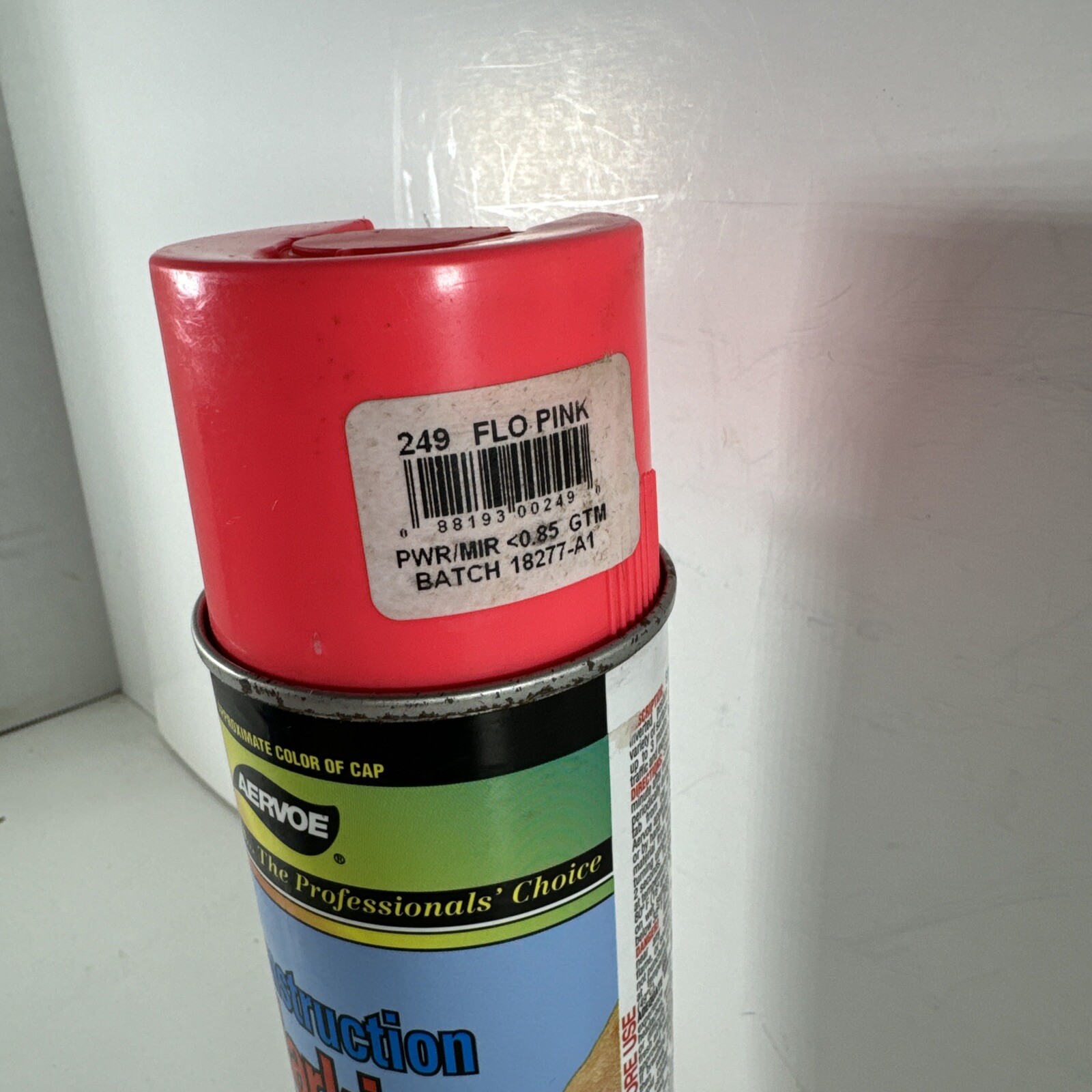 NEW OLD STOCK Aervoe #249 Construction Marking Paint Fluorescent Pink 17 oz