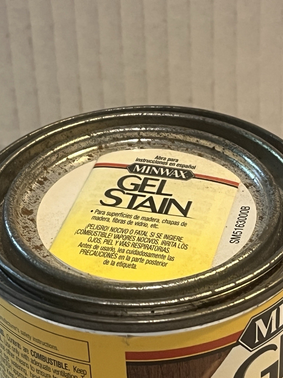 Minwax Gel Stain, Hickory, No Drip Wood Finish Stain, 8 oz can