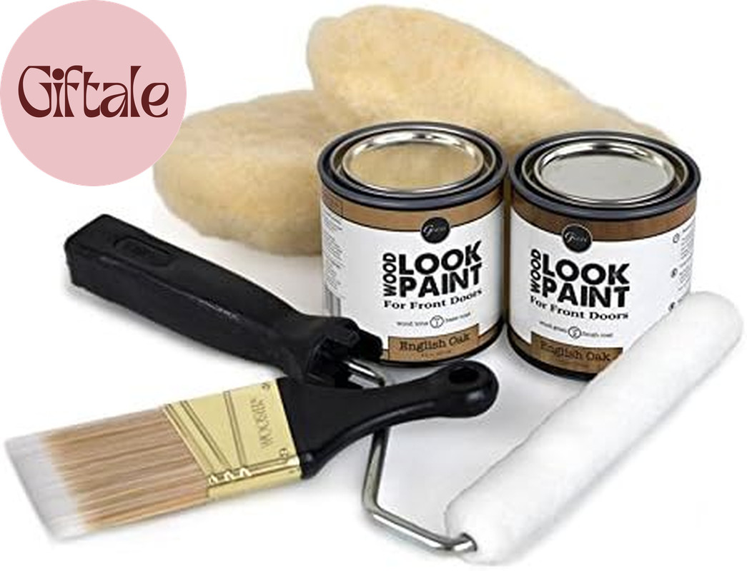 Wood Look Paint Kit for Front & Interior Doors (English Oak)