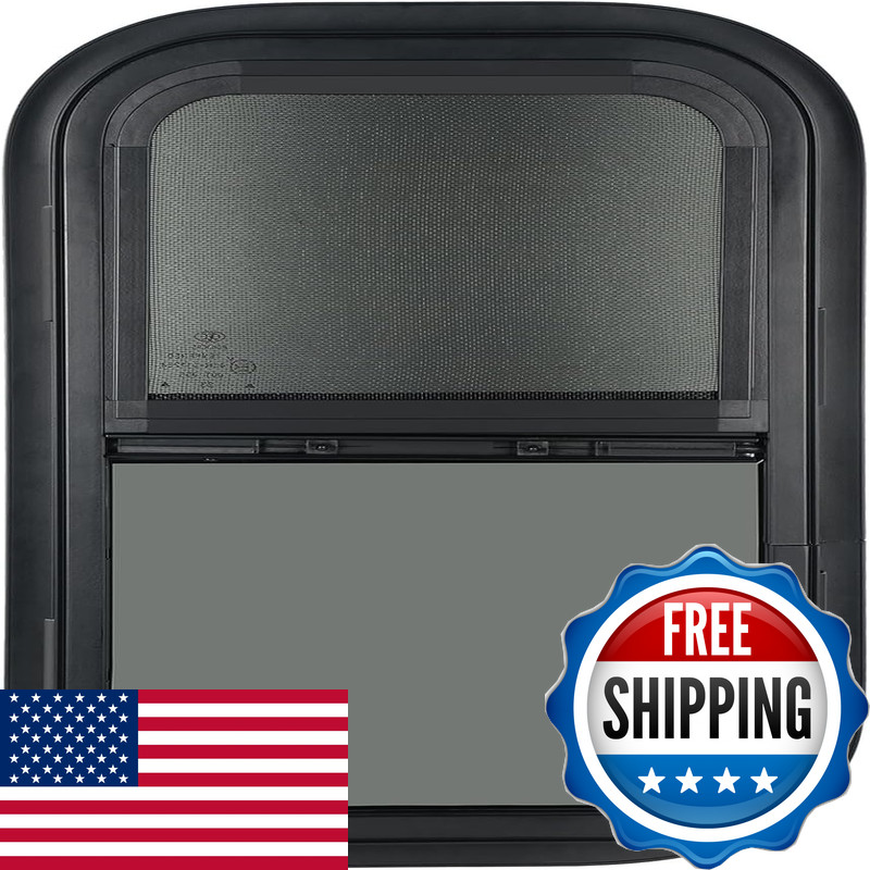 Outprize Vertical Rv Window 12 W X 22 H Tinted Sliding Rv Window Net Screen And