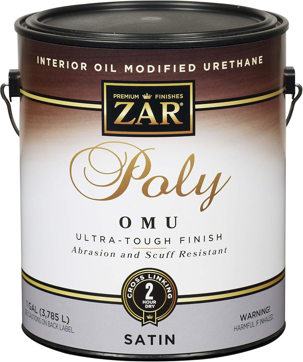Zar Satin Finish Waterborne Oil Modified Polyurethane – 1 Gallon Interior Paint