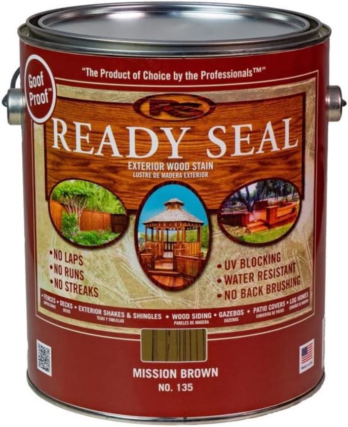 1 gal 370026 Mission Brown Exterior Stain and Sealer For Wood