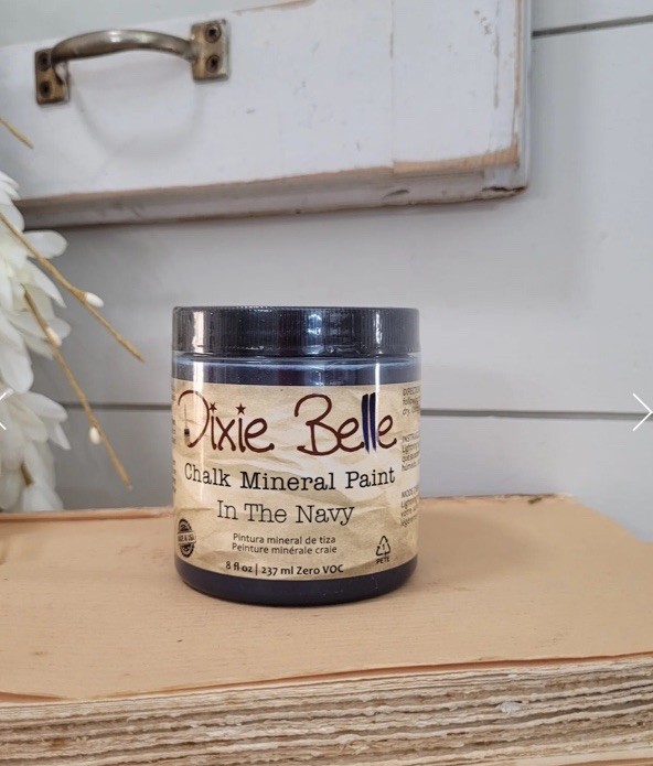 Dixie Belle Chalk Mineral Paint In The Navy 8 oz Can Sealed New