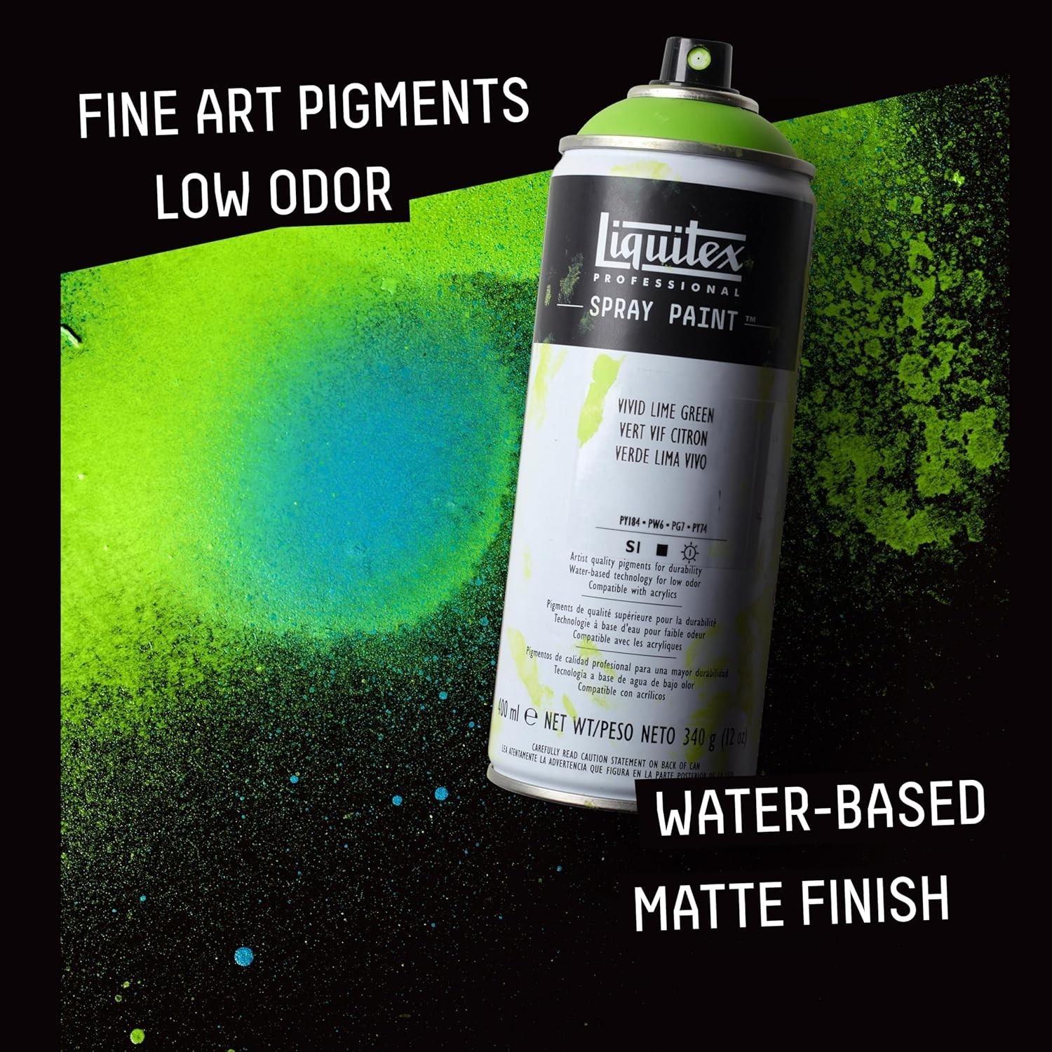 Brilliant Blue 400ml Professional Spray Paint Opaque Low Odor for All Surfaces