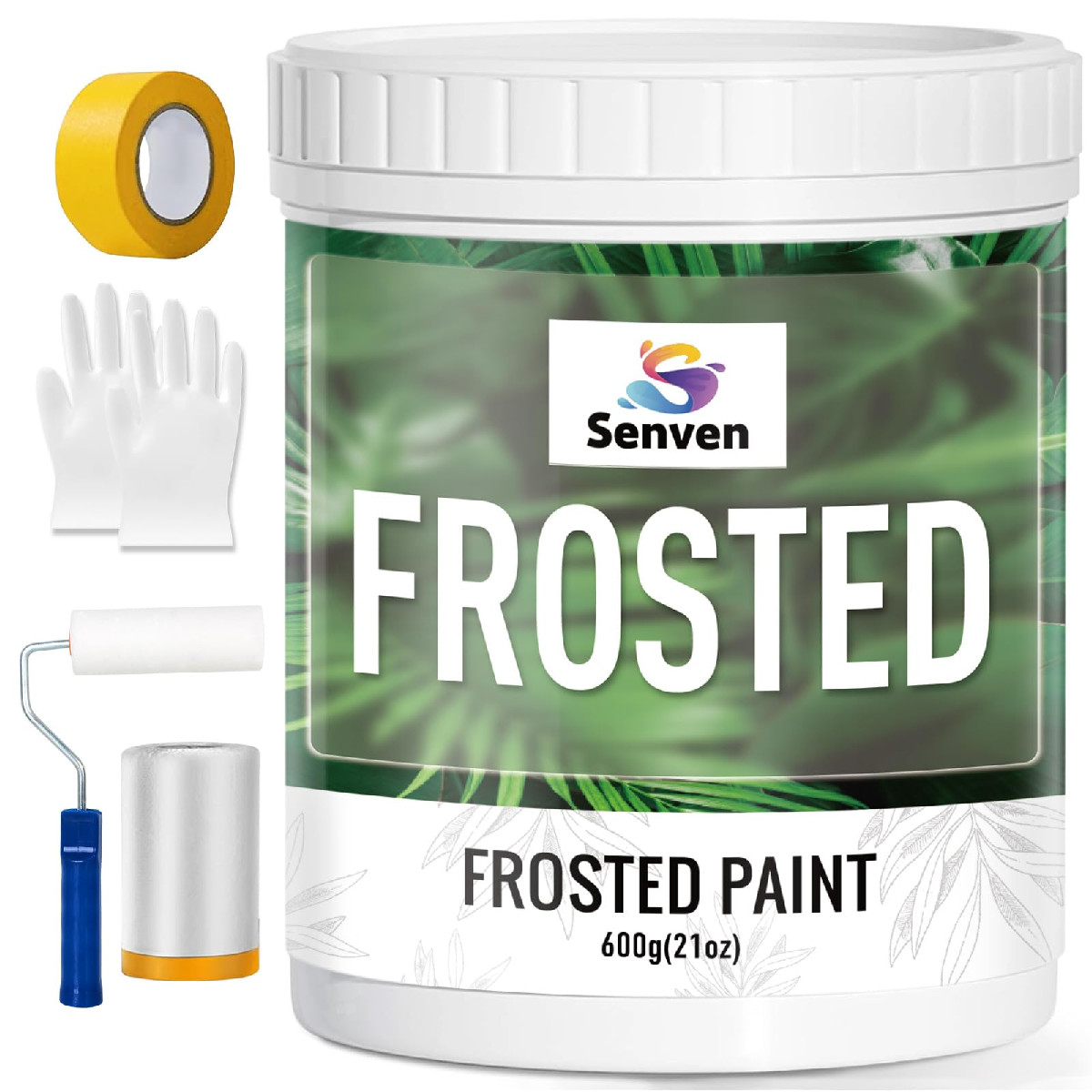 Senven Frosted Glass Paint 21Oz Frosted Glass Paint Kit Waterproof Uv Resistant