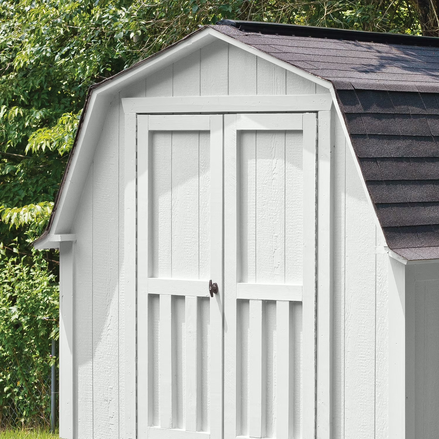 Glidden Grab-N-Go 1 gal White Flat Barn & Fence Exterior Wood Paint Durable