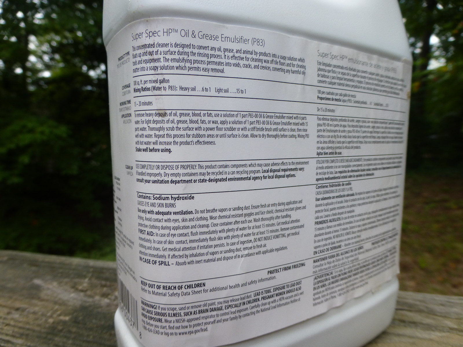 Benjamin Moore Super Spec HP Oil and Grease Emulsifier P83 32 oz.