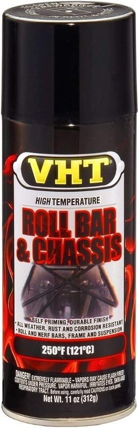 VHT Roll Bar & Chassis Dupli Gloss Black Color AEROSOL Paint 11oz