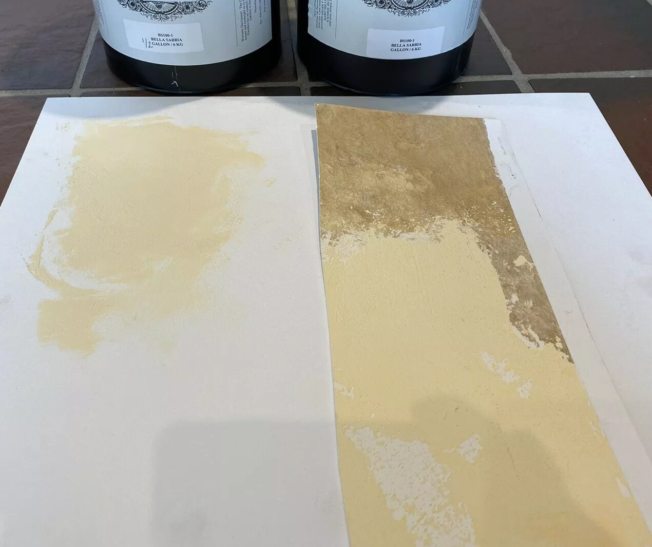 Bella Sabbia Tint Based Venetian Plaster 1.5 gal Yellow Haze 1.5 gal 2 Glazes