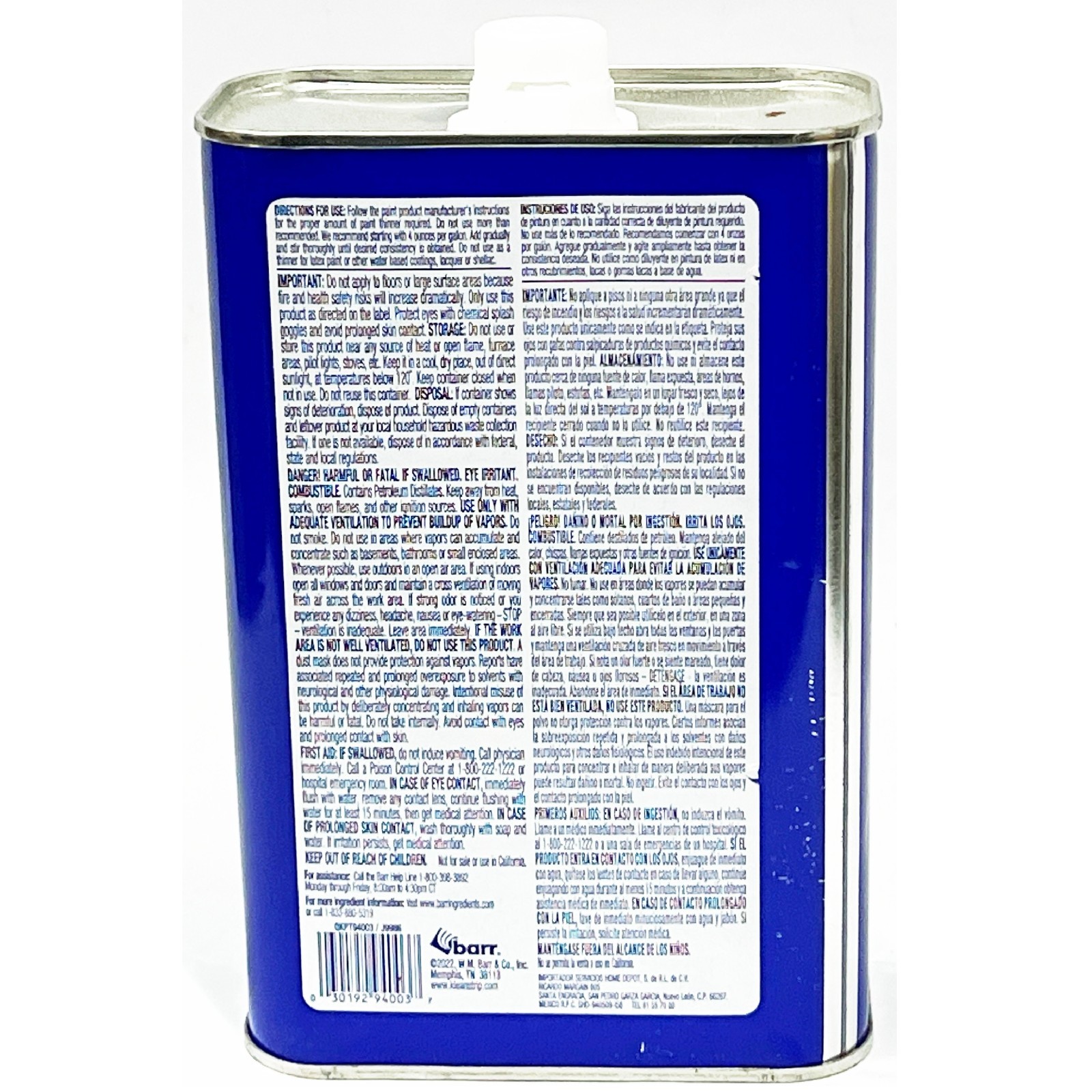New Klean-Strip Lacquer Thinner, Cleans Sprayers and Tools QM170 USA