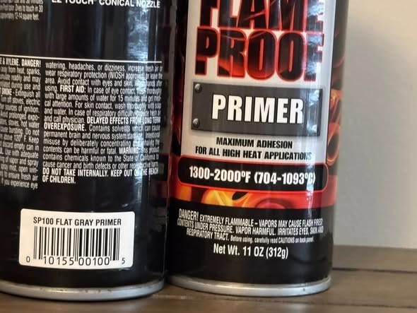 2 VHT High Temperature Plastic Spray Paint 11oz Primer Fast Dry Automotive Paint