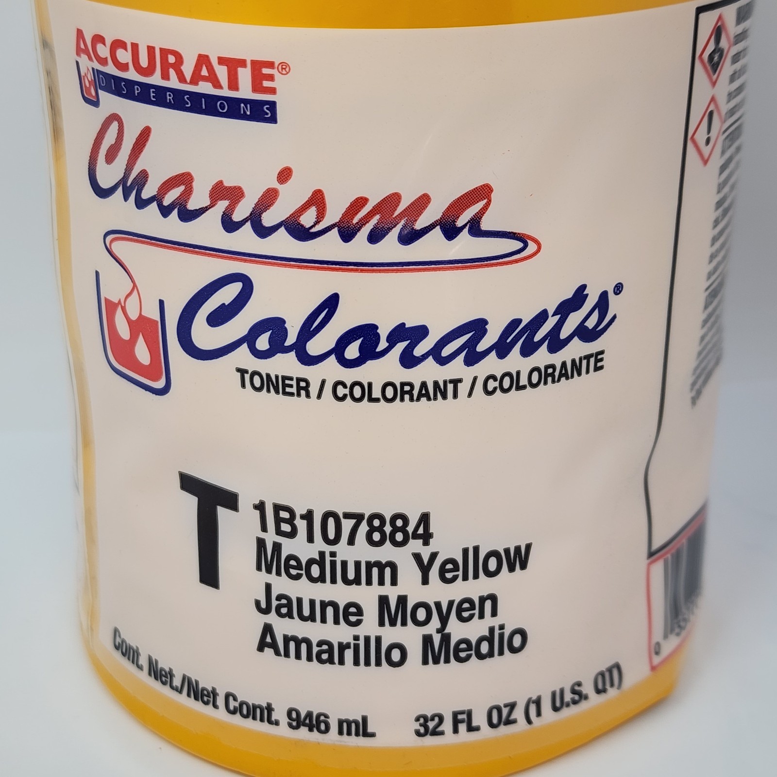 Accurate Charisma Colorants MEDIUM YELLOW Tint Toner 1B107884 32 fl oz (5 Pack)
