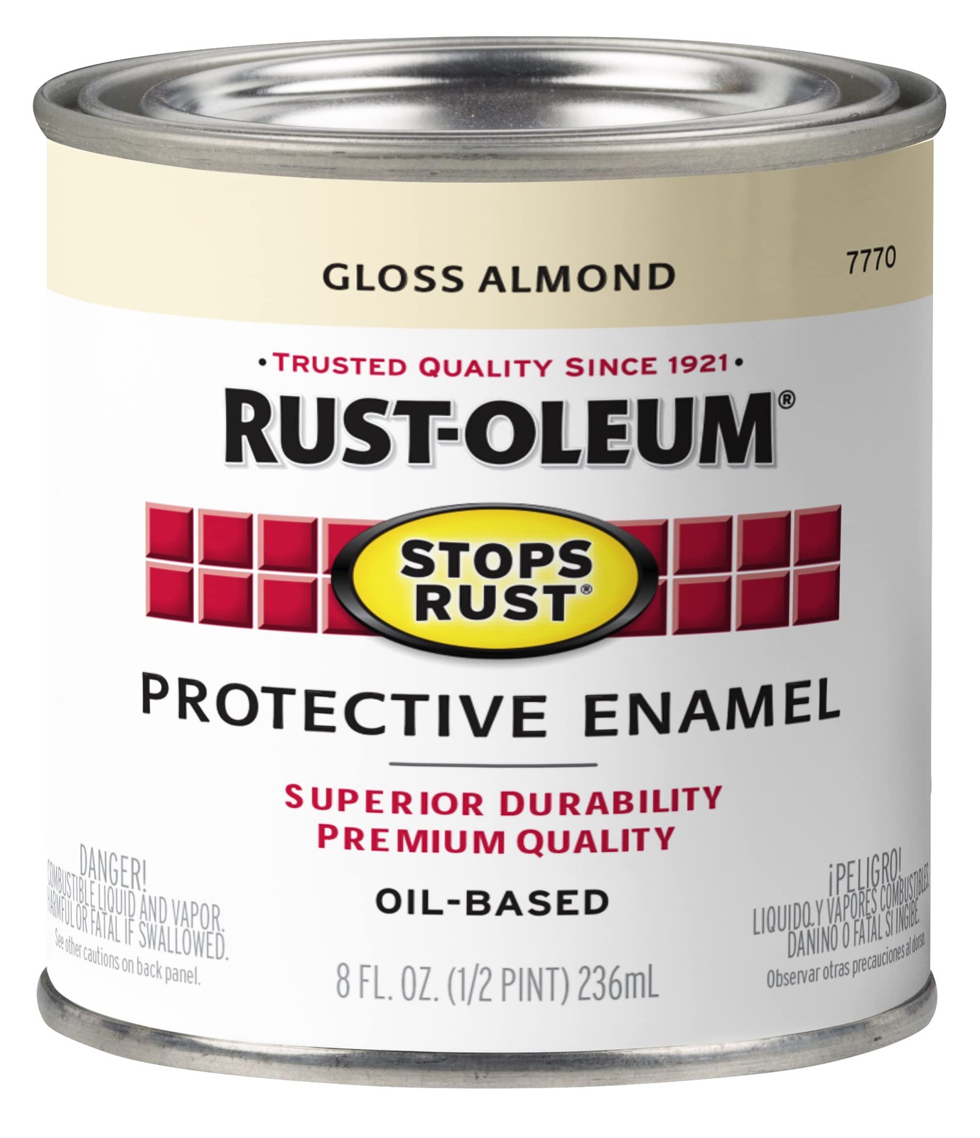 Rust Oleum Stops Rust Protective Enamel Gloss Almond Paint 8 Fl Oz 1 Pack
