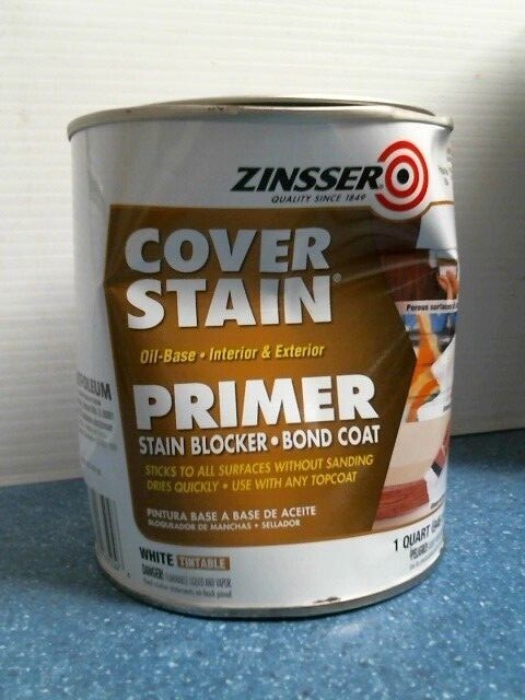 Zinsser 3504, Primer Stain Blocker, Bond Coat, White (Tintable), 1 Qt., FS