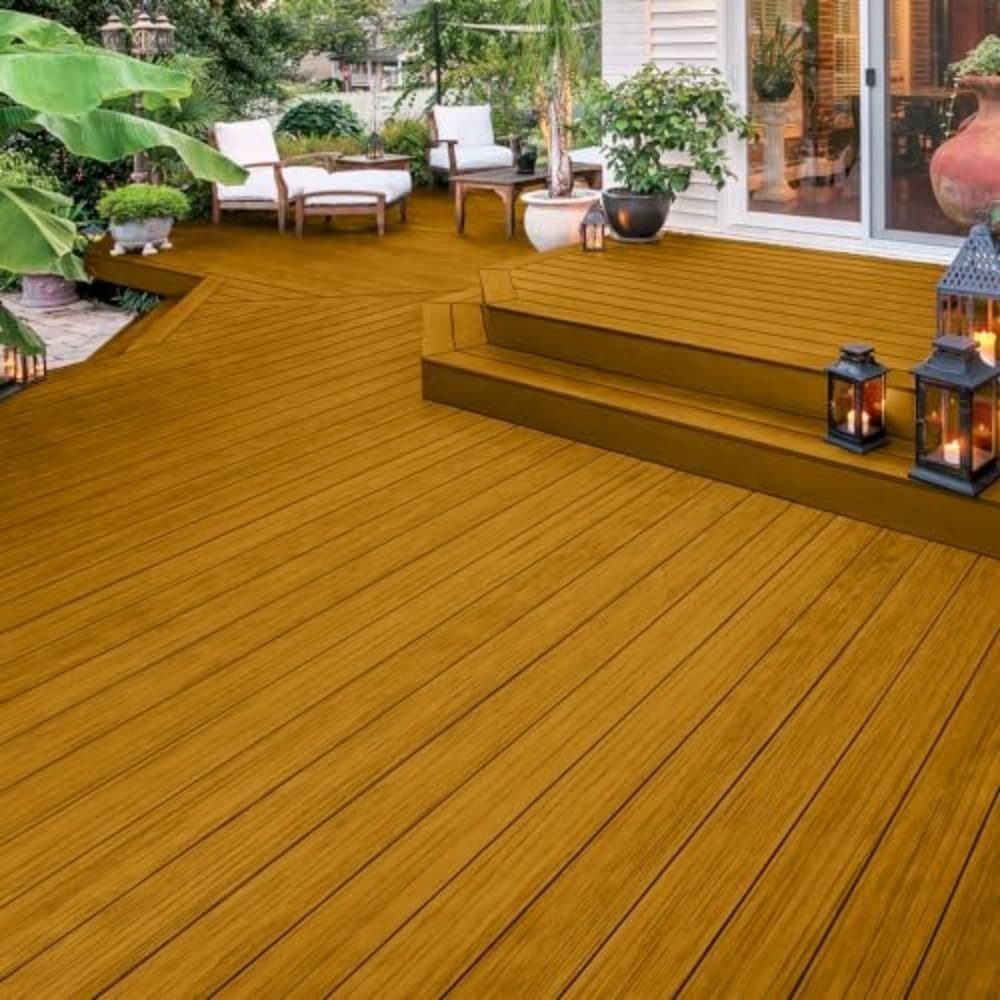 Flood FLD527 1 Gal. Honey Gold Transparent CWF-UV Exterior Wood Stain