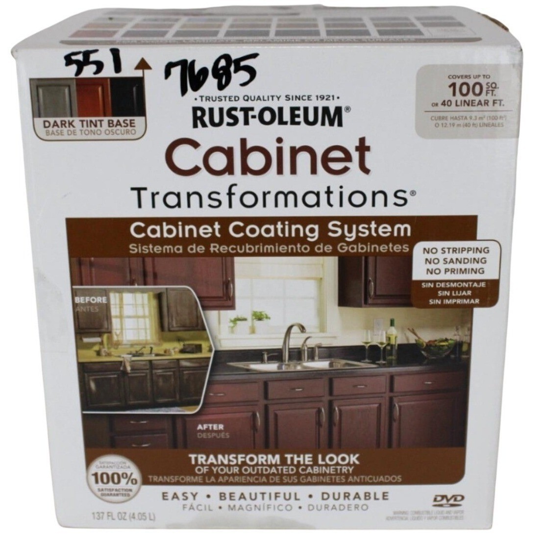 Rust-Oleum Cabinet Transformations Dark Tint Base Coating System Kit 258240