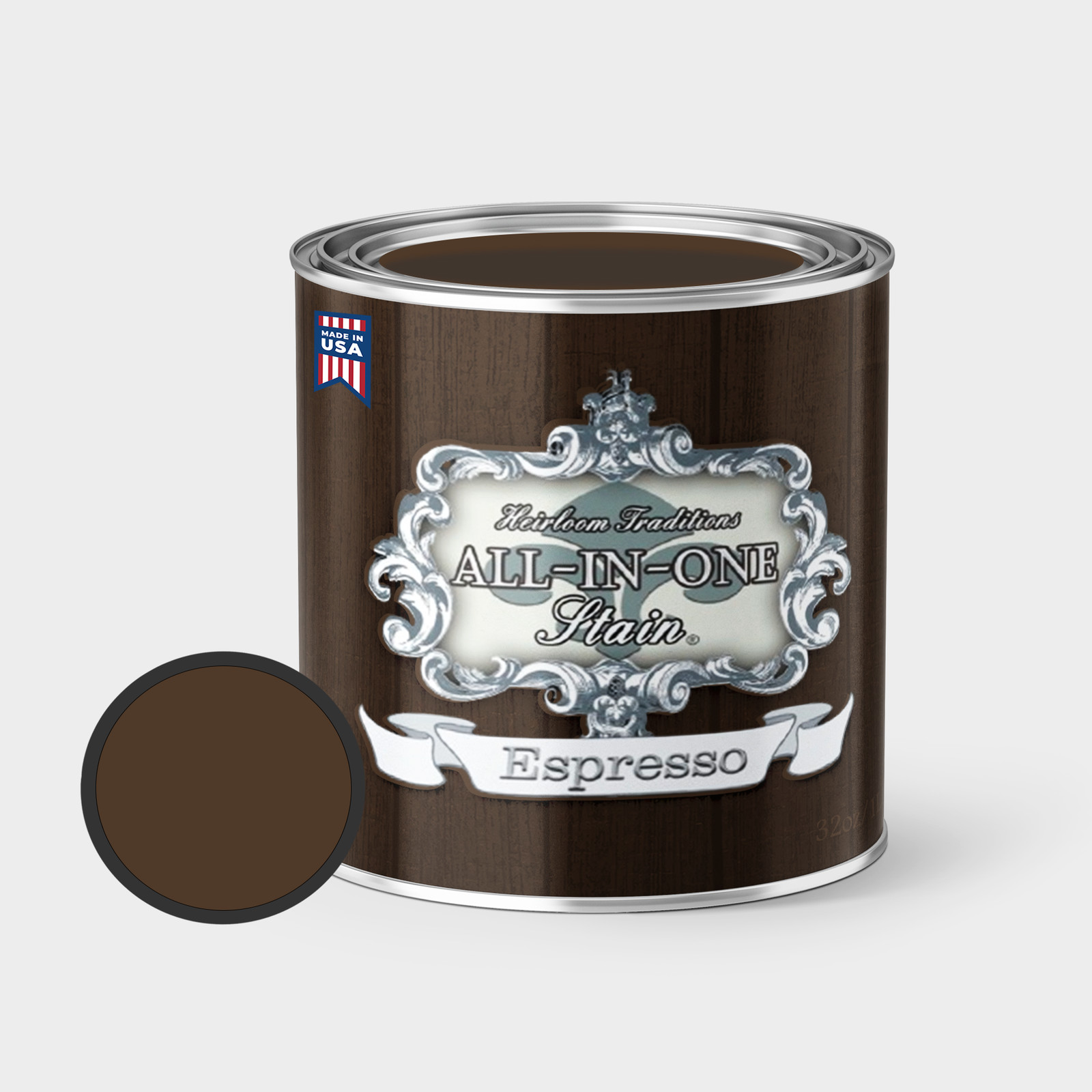 ALL-IN-ONE Gel Stain by Heirloom Traditions – Espresso – 32oz