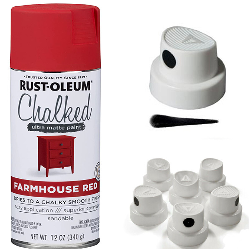 5 Spray Paint Caps for Rust-Oleum Chalk Spray Paint, Chalked Paint Matte
