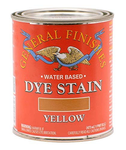 General Finishes 1 Pint Yellow Household Stain Ultra Penetrating Wood Dyes