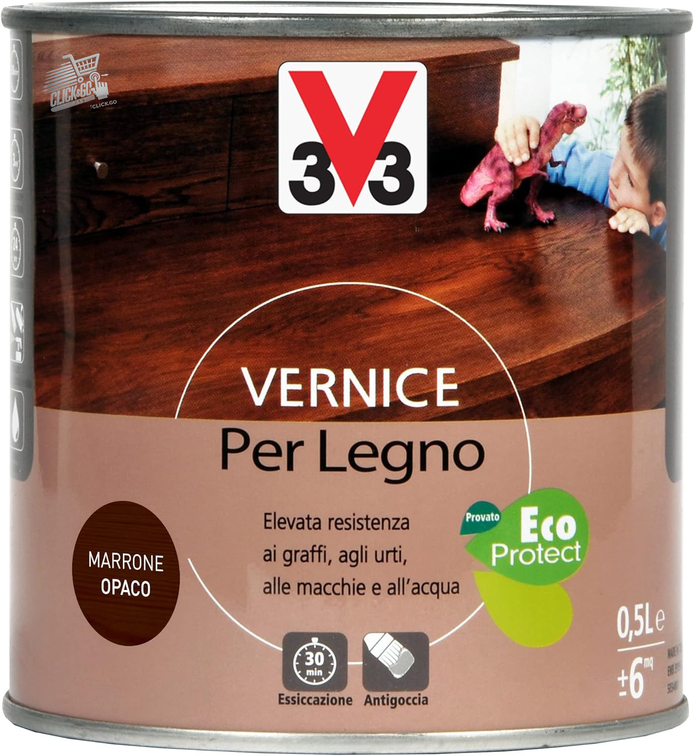 Renew Matte Brown Wood Enamel 0.5L Paint Glass Ceramic Plastic Wall