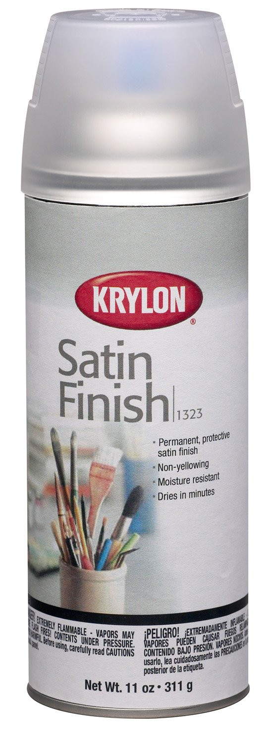 11 Ounce Satin Finish Aerosol Spray Paint Moisture Resistant Quick Dry