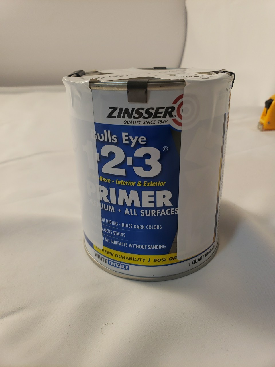 Zinsser, Bulls Eye 1-2-3 Water-Base Primer, 1 Quart