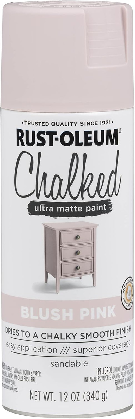 Blush Pink Chalked All-In-One Ultra Matte Spray Paint | One Coat Coverage | No P