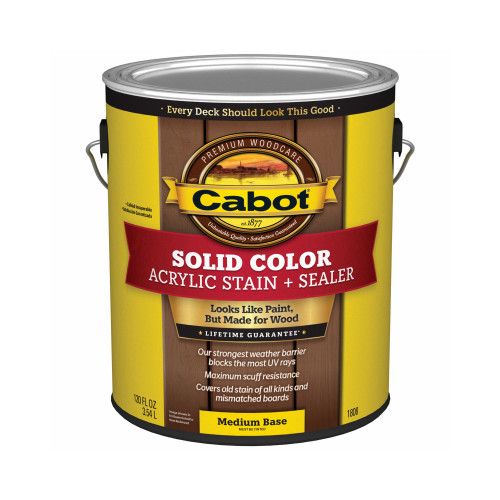 Cabot 1808-07 Medium Base Exterior Decking Stain, 1-Gallon – Quantity 1