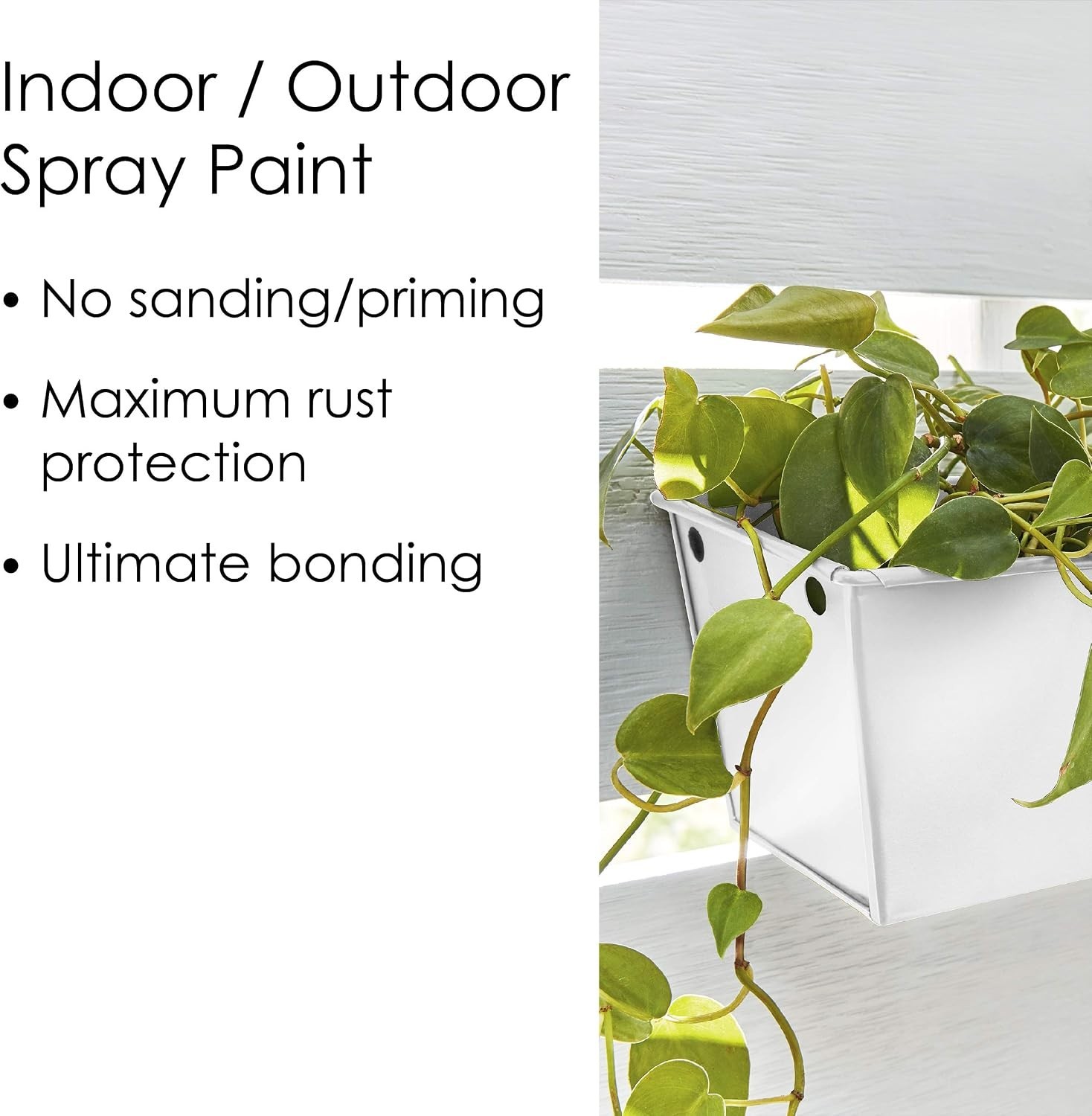 Durable Indoor/Outdoor Satin White Spray Paint – 12oz Rust Resistant Pack of 2