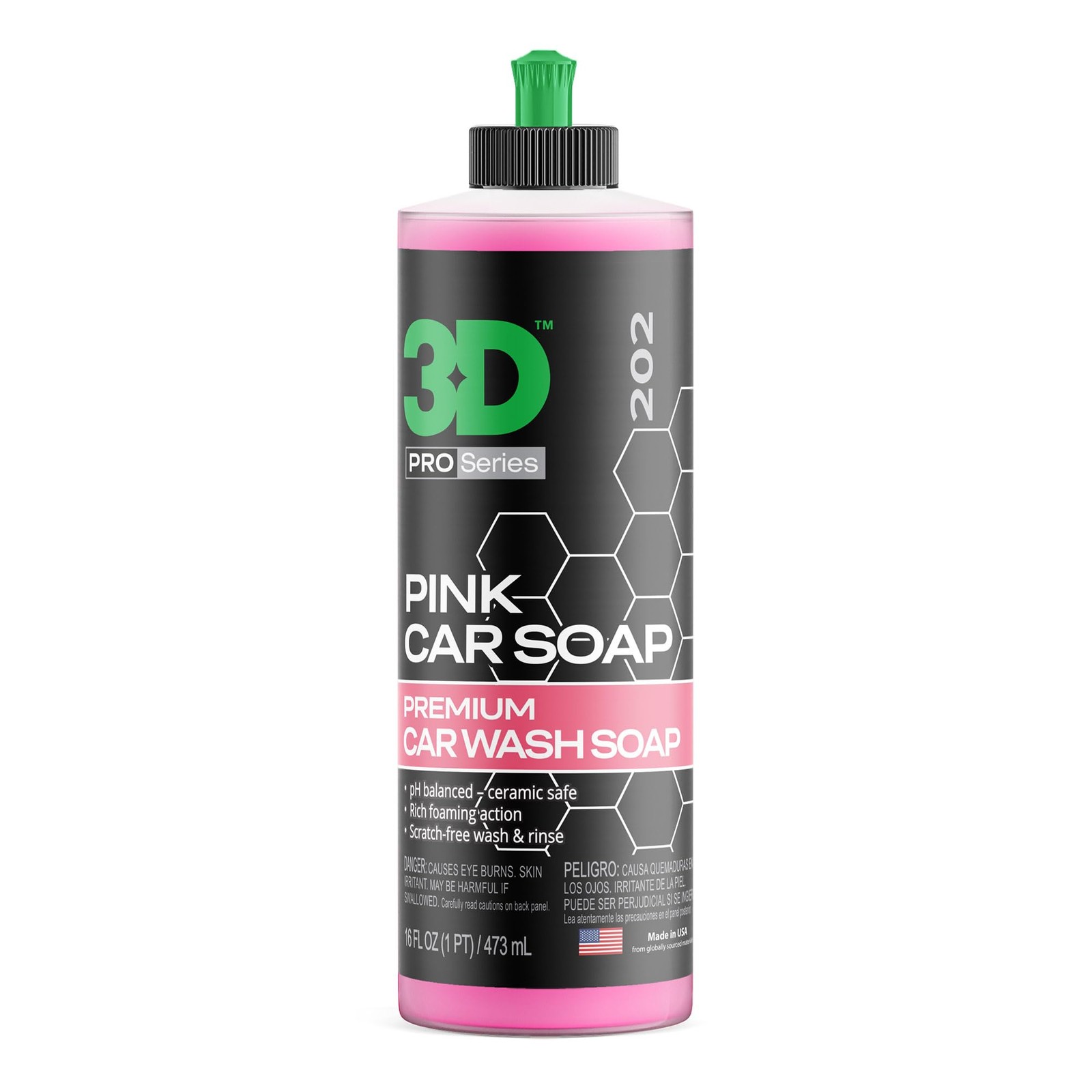 Pink Car Soap – 16 oz |pH Neutral Car Wash Soap with High 16 Fl Oz (Pack of 1)