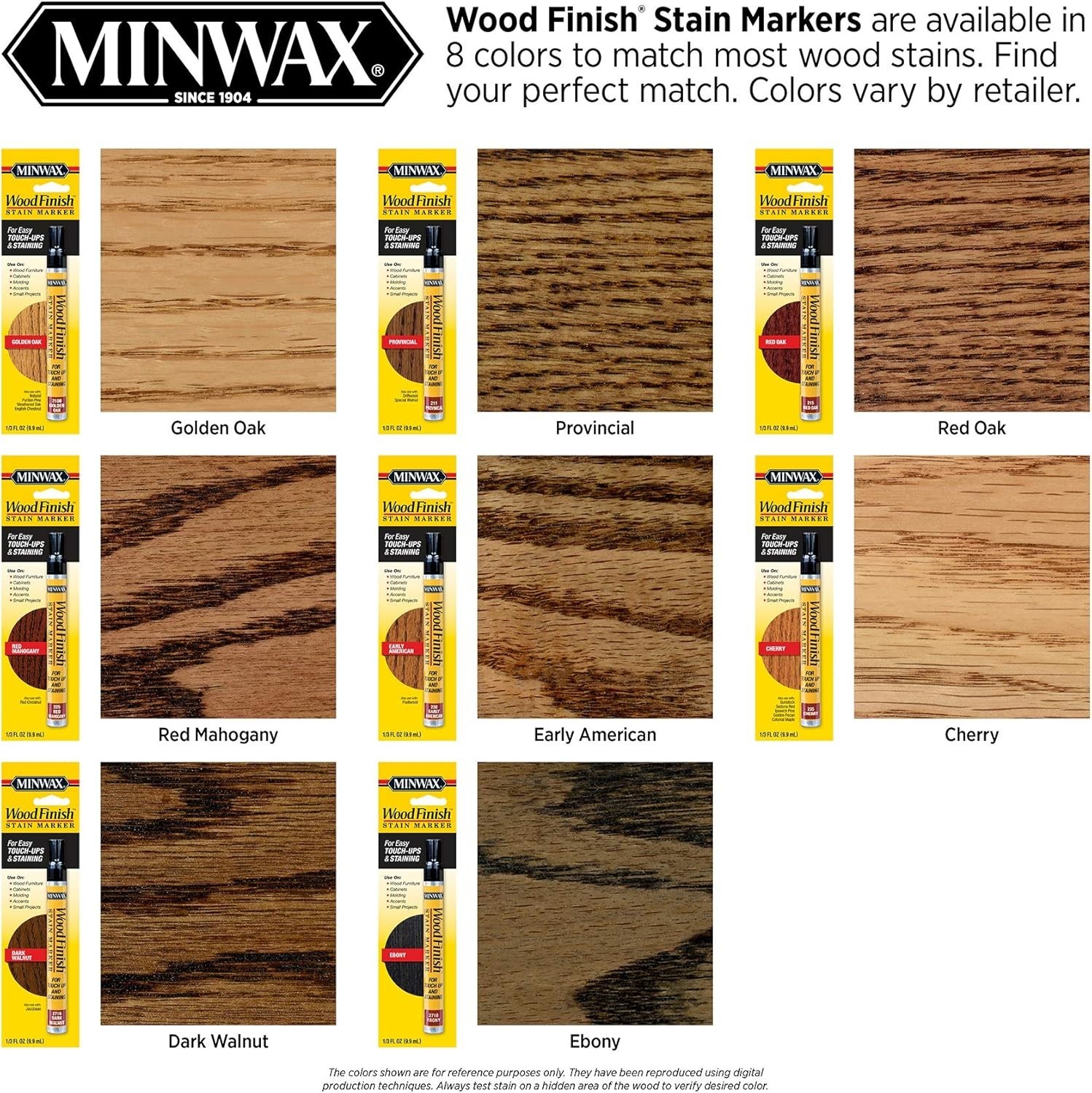 Versatile Dark Walnut Wood Stain Marker – Touch-Up Pen for Furniture and DIY