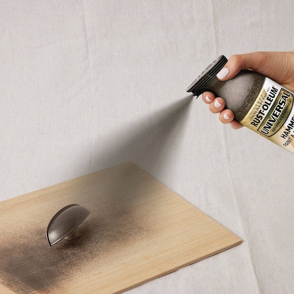 Rust-Oleum 245218 Hammered Spray Paint, Brown, Hammered, Solvent, 12 Oz
