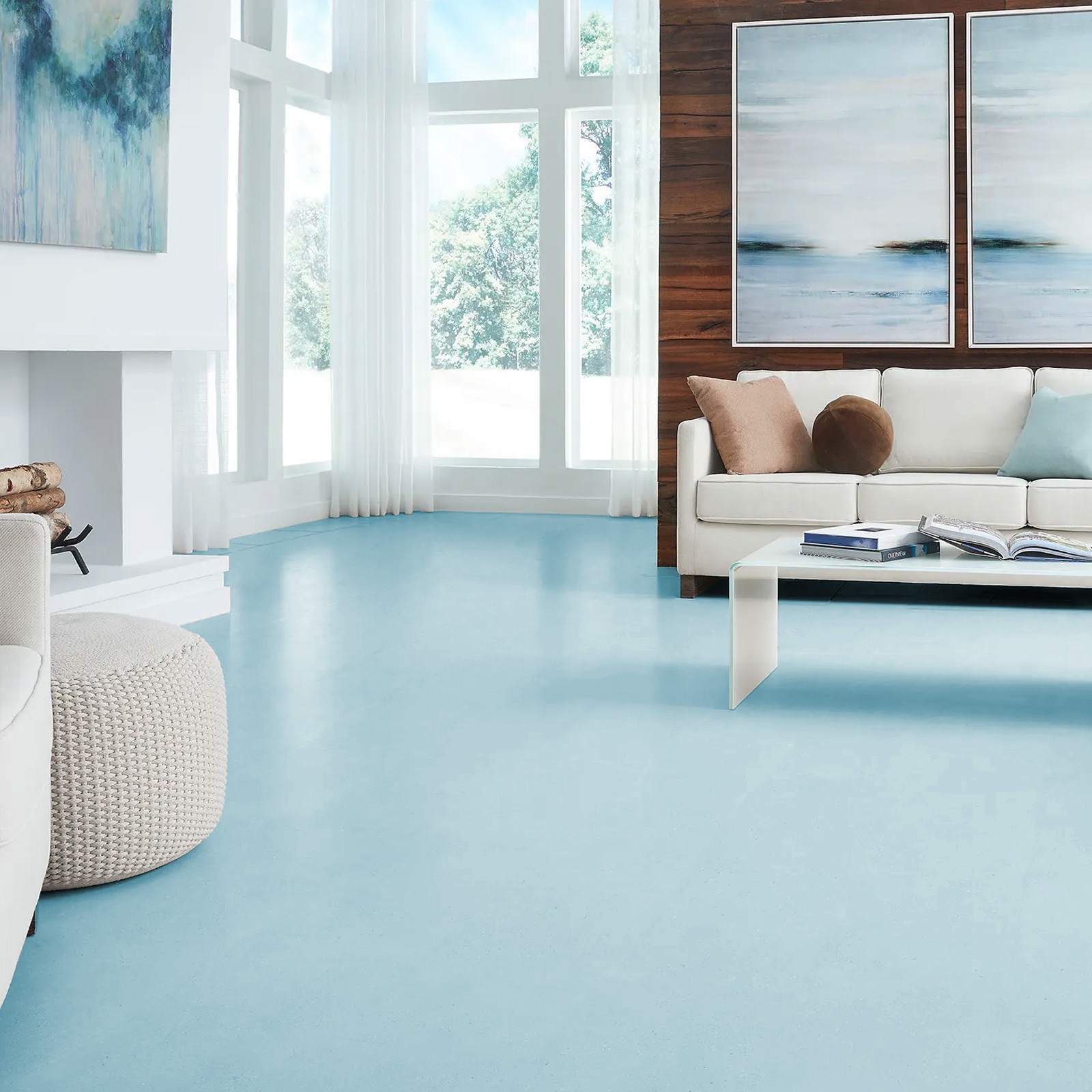 Professional Epoxy Floor Paint Kit -Acrylic Concrete Coating for Garage，1 Gallon