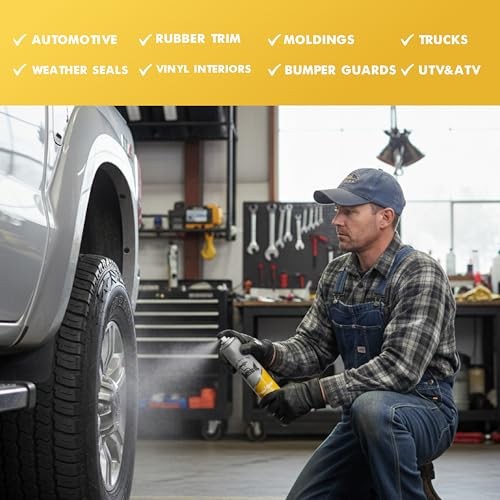 ShineABull Instant Tire Butter & Trim Gloss Spray – Silicone-Free, UV