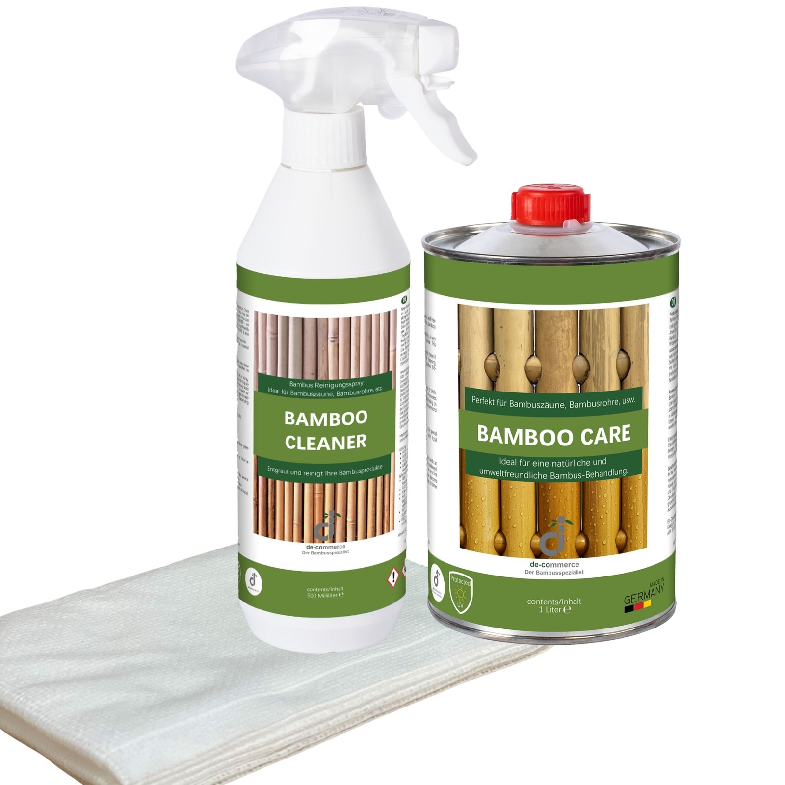 Bamboo Fence Care and Cleaning Set CARE+CLEANER+CLEANING PARTS