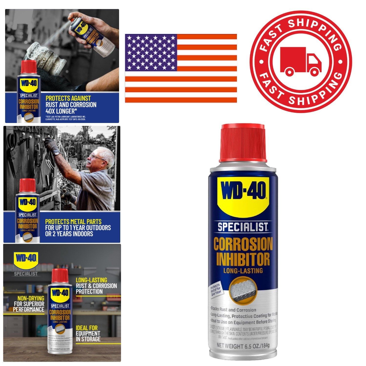 Corrosion Inhibitor Spray 6.5 Ounces Anti Rust Protection for Metal Parts