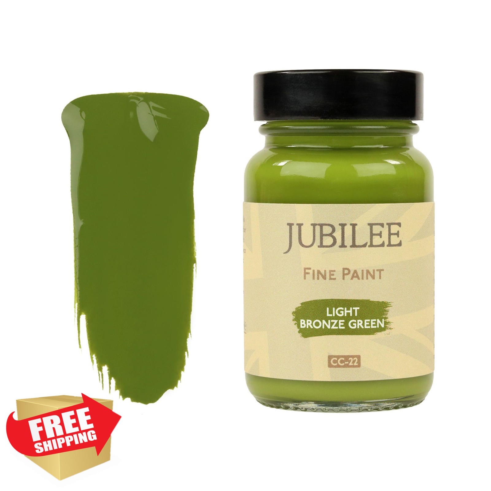 Jubilee Furniture Paint Light Bronze Green Soft Sheen Wood Metal Glass 60ml