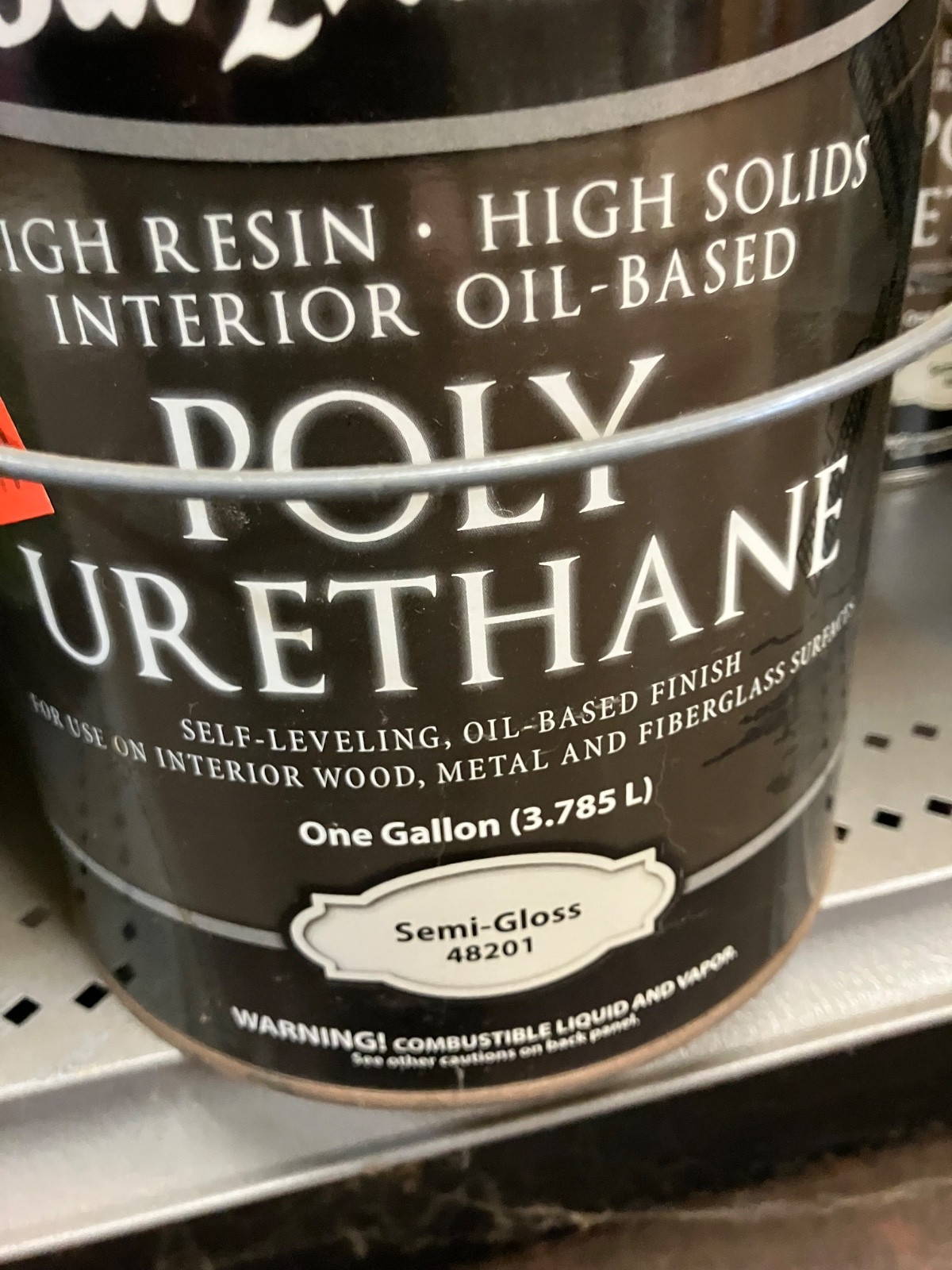 Old Masters POLYURETHANE 48201 Interior Oil Based Finish Semi Gloss Gallon