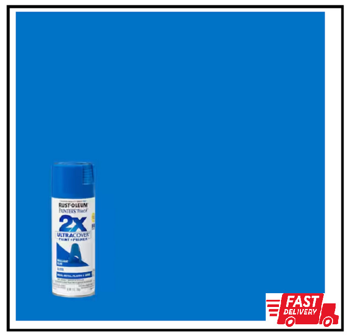 12 Oz. Gloss Brilliant Blue General Purpose Spray Paint