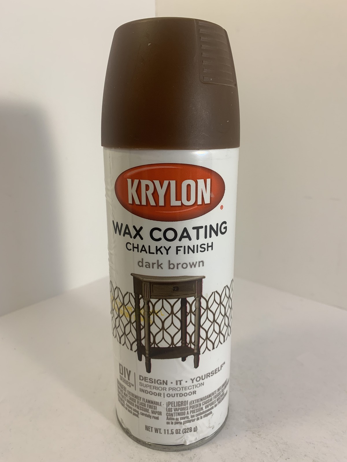 Krylon Chalky Finish Wax Coating Spray, Dark Brown, 11.5 oz