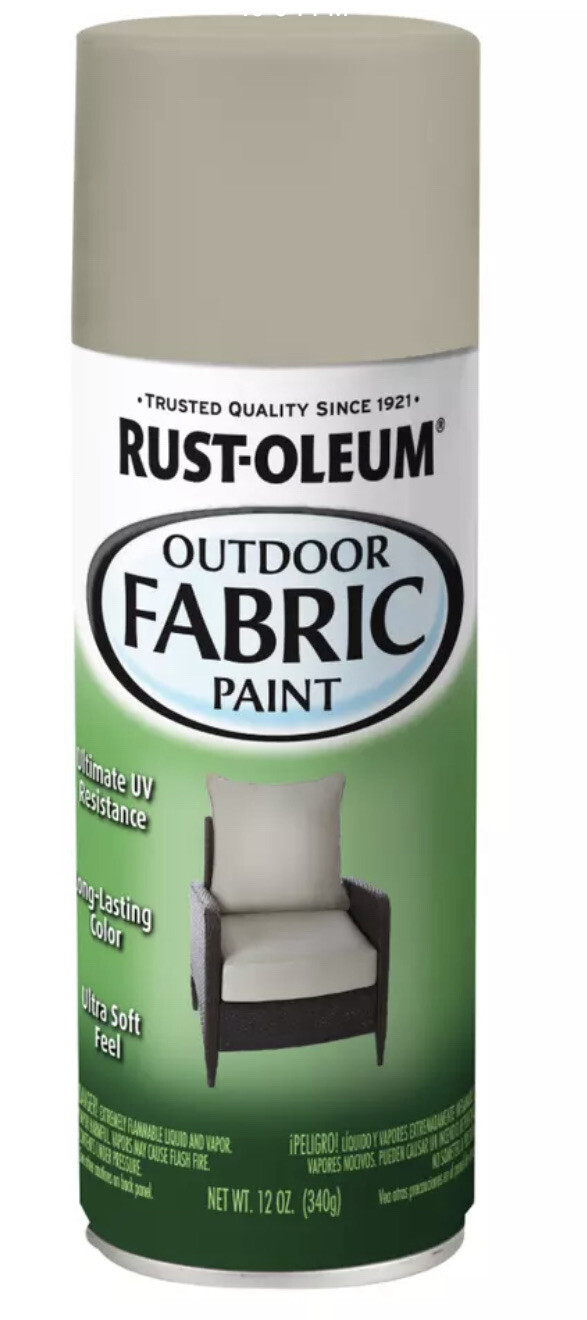 Rust-Oleum Specialty Fabric Spray Paint, Medium Gray, 12 Oz. 340g