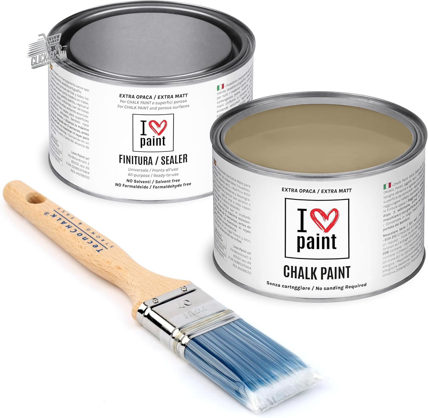 Chalk Paint Kit Shabby Chic Paint Furniture Wood No Carting Clay 37