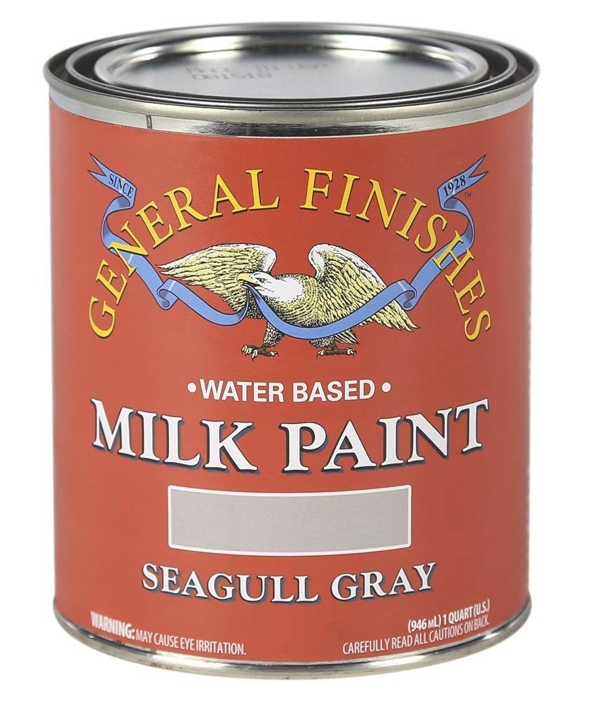 General Finishes Water Based Milk Paint, 1 Quart, Seagull Gray