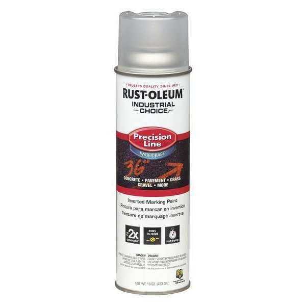 Rust-Oleum 1801838 Precision Line Marking Paint, 20 Oz, Clear, Water -Based